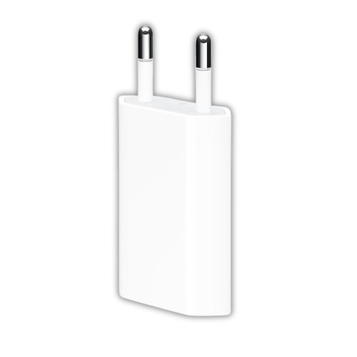 מטען Apple מקורי 5W אפל לבן