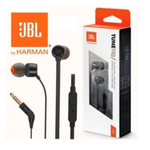 אוזניות ‏חוטיות JBL TUNE 110 עם שמע מעולה