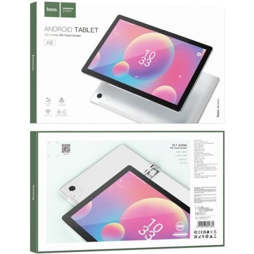 טאבלט “10.1 HOCO A8 6GB 128GB תומך סים 4G מגיע עם כיסוי ספר