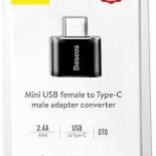 מתאם Baseus Micro USB ל-USB Type c - שחור