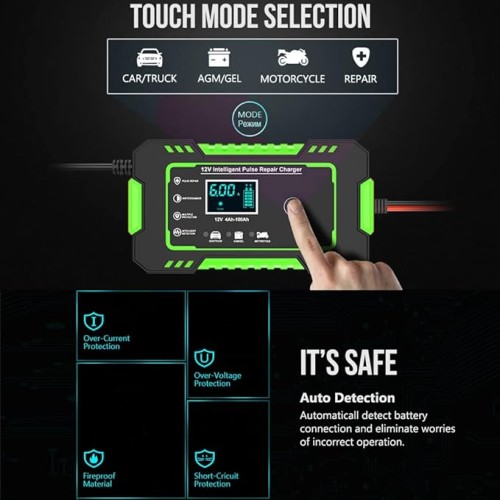 מכשיר טעינה ושחזור למצברים 12V