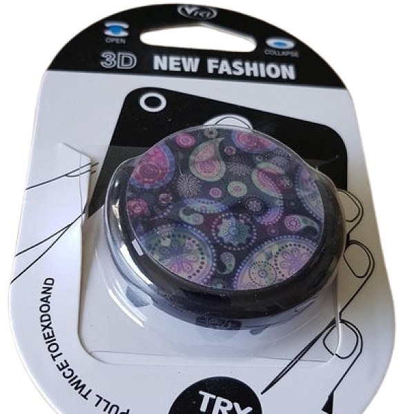 טבעת גב מתקפל של VICI עם דפוס פרחוני צבעוני