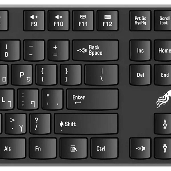 מקלדת ועכבר אלחוטיים מדגם Octopus KB -C026
