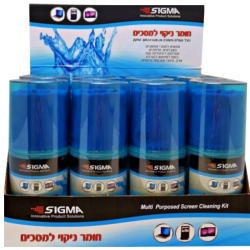 חומר ניקוי למסכים Sigma תכולה 200ML כולל מטלית מיוחדת + מברשת