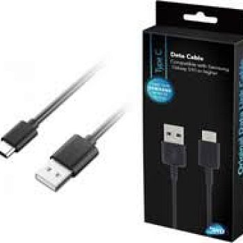 כבל סמסונג USB-A ל-USB-C מקורי שחור באורך 1 מטר לטעינה מהירה Samsung