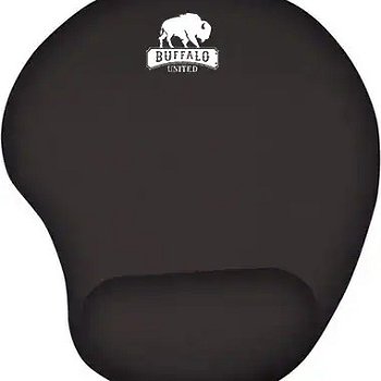 משטח לעכבר פד ג’ל ארגונומי שחור מבית Buffalo