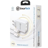 מטען קיר כפול Dual PD 45W - עם כבל טייפ-סי ל-Lightning - דגם Sttc45w בטכנולוגיית GaN - חברת SmarTech - איכות מושלמת
