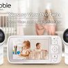 מוניטור תינוקות מדגם Hubble Nursery View Pro בגודל 5 אינץ